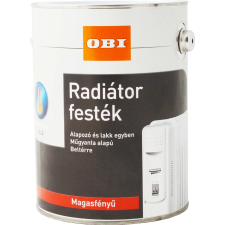 OBI radiátorfesték oldószeres fehér magasfényű 750 ml zománcfesték