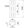 OBO 1121448 MS5030P1000FT Profilsín, perforált AMS3518, 16,5 mm résszélesség, 1000mm merítetten tűzihorganyzott acél