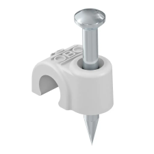 OBO 2227339 2005 25 LGR Iso Nagel-Clip 5mm, L25 világosszürke polipropilén villanyszerelés