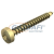 OBO 3195279 4758 4.0X45 Golden-Sprint Csavar D-fejű, +/- horonnyal 4x45mm acél galvanikusan horganyzott, sárgára passziválva