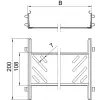 OBO 6068922 KTSMV 640 FS Összekötő Szett Magic kábeltálcákhoz 60x400x200mm szalaghorganyzott acél
