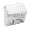 OBO 6104652 MTS-DB9 S AL1 Modul 45 D-Sub9 Csatlakozó Aljzat Hüvely csavaros rögzítéssel 45x45mm festett alumínium polikarbonát