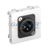 OBO 6105225 MTG-X3M L SWGR1 Modul 45 3 Pólusú Xlr Csatlakozó Aljzat dugó egyenes csatlakozás 45x45mm szürkésfekete polikarbonát