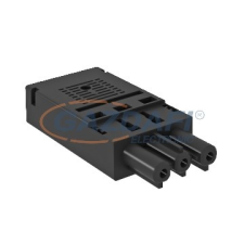 OBO 6108052 BT-F GST18i3p SW Hüvelyrész 3-Pólusú rugóerő-csatlakozású fekete villanyszerelés