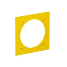 OBO 6109838 VH-P3 Fedlap VH, CEE csatlakozóalj beépítéshez 95x95mm sárga poliamid villanyszerelés