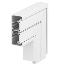 OBO 6112530 GA-FS53130RW Lapos Sarokelem , nem állítható 200x200x130mm hófehér alumínium villanyszerelés