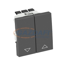 OBO 6120982 RT-BS SWGR1 Redőnykapcsoló szürkésfekete villanyszerelés