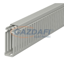 OBO 6178320 LKV 75025 Vezetékrendező Csatorna 75x25x2000mm kőszürke PVC villanyszerelés