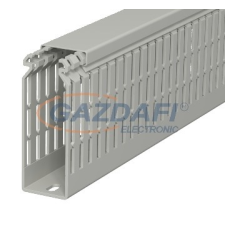 OBO 6178435 LKV N 10037 Vezetékrendező Csatorna 100x37x2000mm kőszürke PVC villanyszerelés