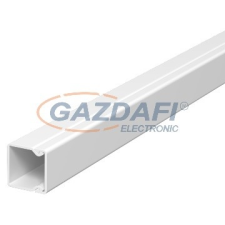 OBO 6191037 WDK20020RW Fali És Mennyezeti Csatorna fenékperforálással 20x20x2000mm hófehér PVC villanyszerelés