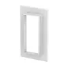 OBO 6274870 G-KWAG70170RW Fali Takarókeret zárt kivitel 238x25x138mm hófehér Akrilnitril-butadién-sztirol