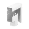 OBO 6278130 GS-AFF90210RW Lapos Sarokelem eső aszimmetrikus 90x210mm hófehér acél