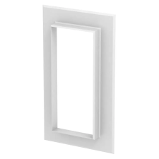OBO 6279050 G-AWAG90210RW Fali Takarókeret zárt kivitel 278x25x158mm hófehér alumínium villanyszerelés