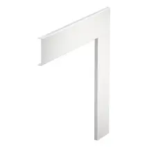 OBO 6279734 GA-OTFRW Felső Rész lapos sarokelemhez 400x80mm hófehér alumínium villanyszerelés