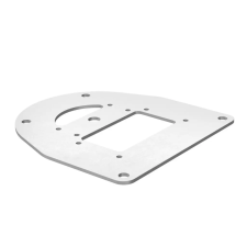 OBO 6290330 ISSBP110100RW Fenéklemez 170x160x3mm hófehér acél villanyszerelés
