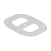 OBO 6290347 ISSBPDM45RW Fenéklemez 185x135x3mm hófehér acél