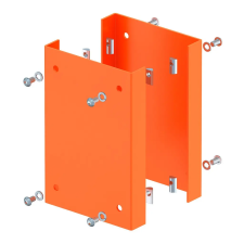 OBO 6290423 ISS160160AS HRO Védőlemez ipari oszlophoz 250x166x33mm narancssárga acél villanyszerelés