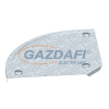 OBO 7130546 DFB 90 200 DD Fedél 90°-Os Sarokidomhoz forgóretesszel, RB 90 200-hoz B=200mm acél, cink-alumínium bevonat