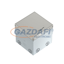 OBO 7368326 UDHOME2 GVV Szerelvénybeépítő egys. komplett, 2db dugalj, fix rozsdmentes tető, 140x140x110mm villanyszerelés
