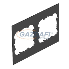 OBO 7408252 T4B P3S 9011 Fedlap 2xEK, T4B-hez 110x77mm grafitszürke PVC villanyszerelés