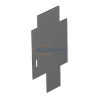 OBO 7408280 T4B TQ Keresztirányú Válaszfal grafitszürke poliamid