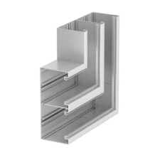 OBO Bettermann 6279623 GA-DF90210EL Lapos sarokelem kétrekeszes 90x210mm eloxált villanyszerelés
