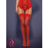 Obsessive S800 stockings red L/XL