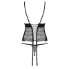 Obsessive Sharlotte corset & thong black L/XL