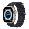 Óceán szilikon szíj Apple Watch (38/40/41mm) óceán szilikon óraszíj fekete