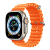 Óceán szilikon szíj Apple Watch (42/44/45/49mm) óceán szilikon óraszíj narancssárga