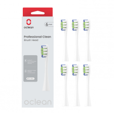 Oclean Professional clean fogkefe fej (6db) fehér (OCL553802) pótfej, penge