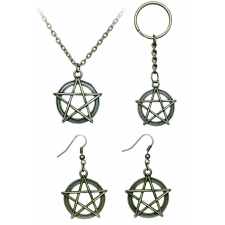 Odaát (Supernatural) pentagrammás szett ékszer szett