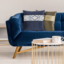  Odi bársony párnahuzat Barna 45x45 cm lakástextília