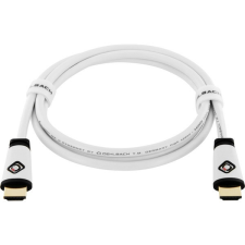 Oehlbach 130 Easy Connect 1,5m 4K High Speed fehér HDMI kábel ethernettel kábel és adapter