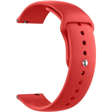OEM 20mm univerzális szilikon óraszíj Samsung Huawei Amazfit Xiaomi piros okosóra kellék