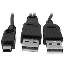 OEM 2x USB A-&amp;gt, MINI 5-pólusú, Y teljesítmény, 0,6 m kábel és adapter