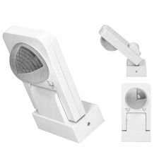 OEM 360 fokos mozgásérzékelő. IP65, 2000W, hatótáv max. 20 m, fehér villanyszerelés