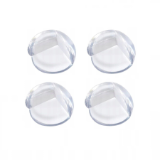 OEM 4 darabos sarokvédő készlet, szilikon, 3 x 3 x 3 cm, átlátszó bababiztonság