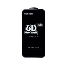 OEM 6D Pro Veason Glass - Xiaomi Redmi 10C fekete üvegfólia mobiltelefon kellék
