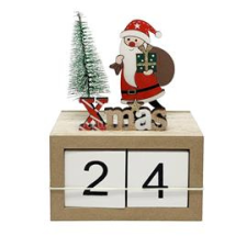 OEM Adventi kalendár Mikulással 10*4.5*14.5cm (5999861288502) dekorációs kellék