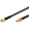 OEM antennakábel RG58 RP-SMA(M) - RP-SMA(F), 1m