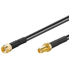 OEM antennakábel RG58 RP-SMA(M) - RP-SMA(F), 1m kábel és adapter