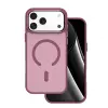 OEM Apple Iphone 17 Magsafe kameravédős szilikon tok piros Frozen