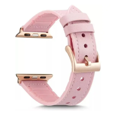OEM Apple Watch műbőr/szilikon 38/40/41mm rózsaszín okosóra kellék