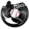 OEM Bakelit falióra Baseball játékos