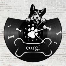 OEM Bakelit falióra - Kölyök Corgie falióra