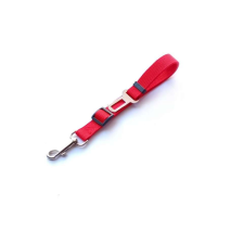 OEM Biztonsági öv típusú póráz autókhoz, kutyáknak és macskáknak, 80 cm, piros nyakörv, póráz, hám kutyáknak