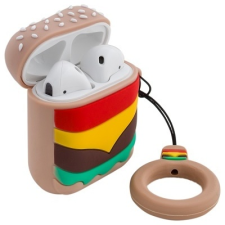 OEM BJAP-SIBURG AirPods (1/2) tok Hamburger fülhallgató, fejhallgató tok