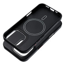 OEM CARBON ELITE MAG COVER MagSafe-kompatibilis tok iPhone 16 Plus - fekete tok és táska