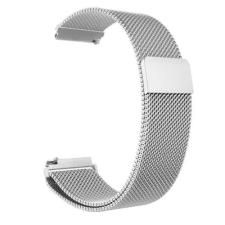 OEM Colmi okosóra szíj, fém, mágneses, ezüst, 20mm, Milan Magnetic Strap okosóra kellék